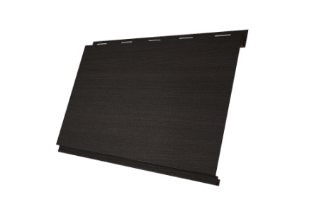 Металлический сайдинг Гранд Лайн / Grand Line профиль Вертикаль классик, Принт Элит 0.45 с пленкой, Кофейное дерево TwinColor