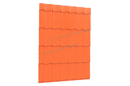 Профиль декоративный Металл Профиль Монтерра X, 0,45 PE, RAL 2004 чистый оранжевый
