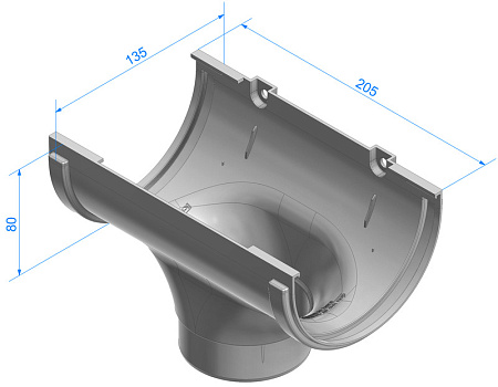 Воронка Docke Standard, RAL 7024 серый