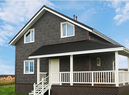 Фасадная панель Я-Фасад Grand Line Крымский сланец, песок