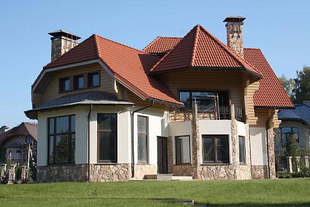 Ограничитель перелива угловой D125 Aquasystem Pural, 0.2 м, RR 32 темно-коричневый
