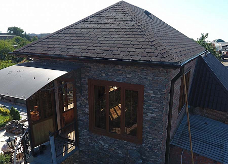 Гибкая черепица Docke Premium Женева, Арахис, 3,1 м2/уп