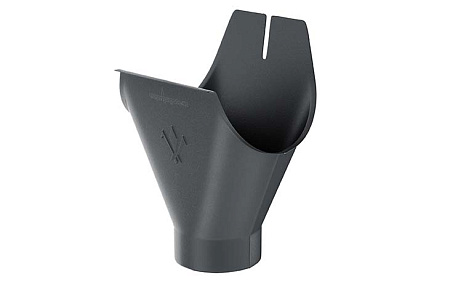 Воронка желоба D125 Aquasystem PU Matt, RAL 7024 графит