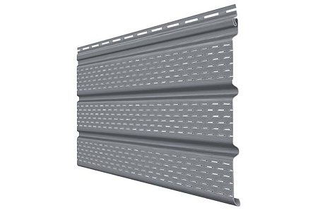 Софит Grand Line Classic перфорированный, 3.00*0.303 м, серый графит