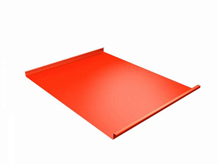 Фальц двойной стоячий Гранд Лайн / Grand Line, PE 0.45, цвет RAL 2004 (оранжевый) Фальц двойной стоячий Гранд Лайн / Grand Line, PE 0.45, цвет RAL 2004 (оранжевый)