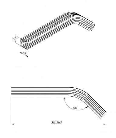 Прямоугольная труба 1000 мм с коленом Vortex / Вортекс Гранд Лайн, Pe, цвет RAL 3005 (красное вино, вишня) Прямоугольная труба 1000 мм с коленом Vortex / Вортекс Гранд Лайн, Pe, цвет RAL 3005 (красное вино, вишня)