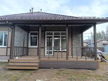 Ступень полнотелая TalverWood 3D фактура дерева, 4000х320х25, Венге