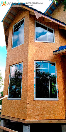 Монтаж фасада в пос. Апраксин