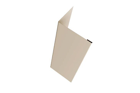 Нащельник 25х35 жалюзи (для калиток и ворот) Grand Line Milan,Tokyo, 0,45 PE, 1.68 м, RAL 1015 светлая слоновая кость