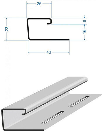 J-профиль Docke PREMIUM, 3000 мм, фисташки