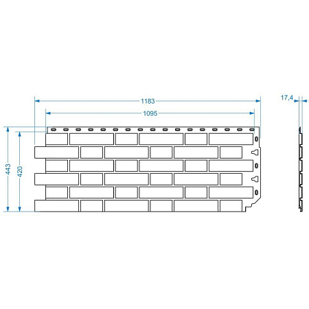 Фасадные панели Docke STANDARD Flemish, 1095х420 мм, темно-серый
