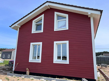 Фиброцементный сайдинг FCSPRO Вуд Классик, 3000x190x8 мм, F61 (Красная земля)