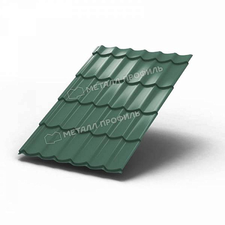 Металлочерепица Металл Профиль (Ламонтерра, Ламонтерра X, Макси), PURMAN 0.5, светло-зеленый Tourmalin