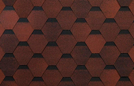 Гибкая черепица Технониколь Shinglas Оптима, красный, 3 м2/упак