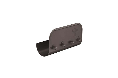 Ограничитель перелива прямой D150  Aquasystem PU, 0,4 м, RR 32 темно-коричневый