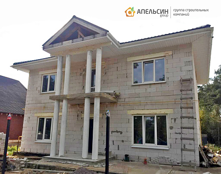 Монтаж фасада панелями Альта Профиль в д. Коваши