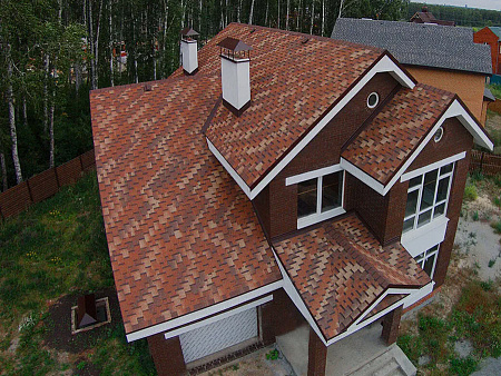 Гибкая черепица Технониколь Shinglas Ультра Фокстрот, сандал, 3 м2/упак