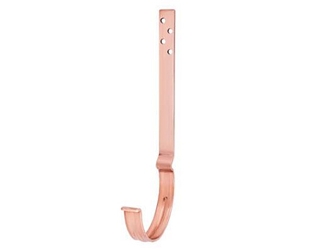 Крюк крепления желоба удлиненный D125 Aquasystem, медь