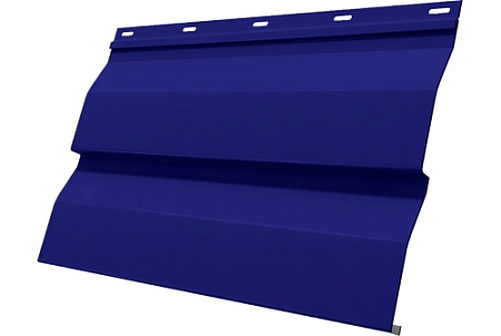 Металлический сайдинг Гранд Лайн / Grand Line профиль Корабельная доска, PE 0.45 с пленкой, Ral 5002 (ультрамариново-синий)