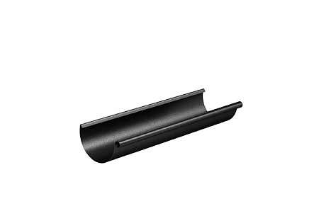 Желоб водосточный D150 Aquasystem PU Matt, 3 м, RAL 9005 черный