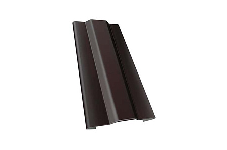 Защелка кронштейна трубы D125/90 Grand Line PE Matt, RR 32 темно-коричневый