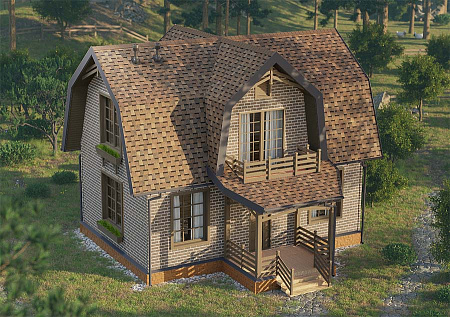 Ламинированная битумная черепица Docke ДРАГОН ЛЮКС, Трюфель, 2,38 м2/уп