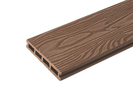 Террасная доска TalverWood, 4000x150x25 мм, 3D фактура дерева, орех