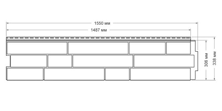 Фасадная панель Я-Фасад Grand Line Крымский сланец, уголь (акрил)