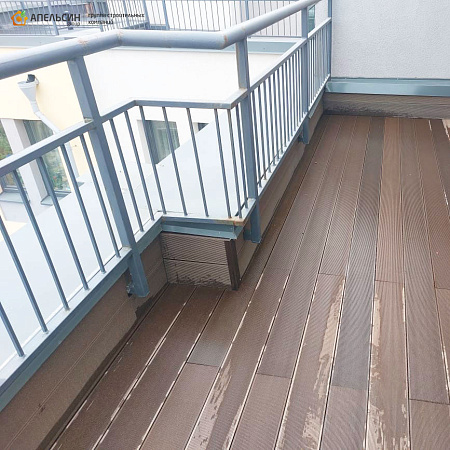 Монтаж террасной доски на веранде Васильевского острова Монтаж террасной доски на веранде Васильевского острова