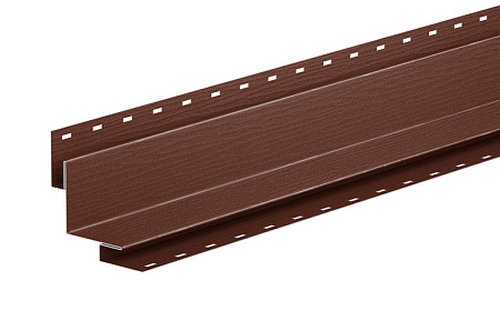 Угол сайдинга внутренний 50х50 Aquasystem, Pural 0.5, 3.0 м, RAL 8017 коричневый