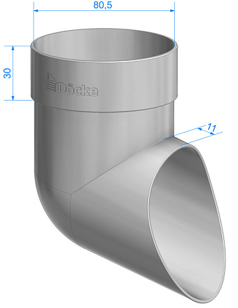 Наконечник Docke Standard, RAL 9003 белый