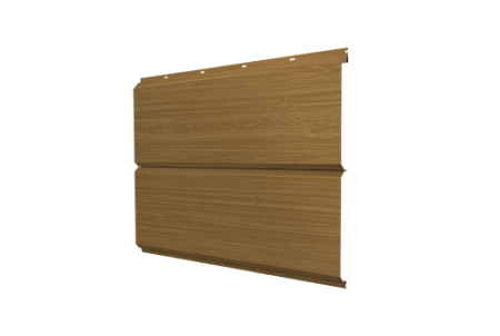 Металлический сайдинг Гранд Лайн / Grand Line профиль ЭкоБрус новый, Rooftop Бархат 0,5 с пленкой, RAL 8017 шоколад