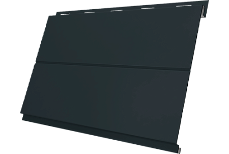 Металлический сайдинг Гранд Лайн / Grand Line профиль, Вертикаль line PurLite матовый  0.5 с пленкой, RAL 7016 антрацитово-серый