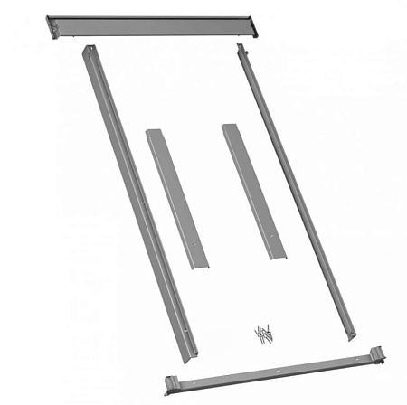 Комплект накладок мансардных окон Dakea CLX F6A, 66x140