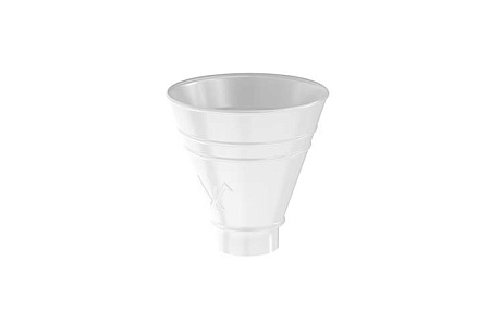 Воронка водосборная круглая D100 Aquasystem PU, RAL 9003 белый