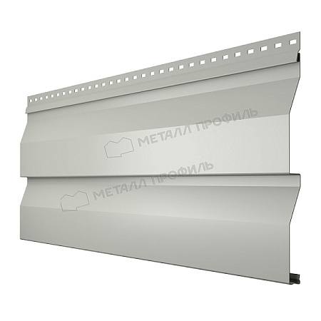 Металлический сайдинг Металл Профиль Корабельная доска, 0.45 PE, RAL 9002 серо-белый