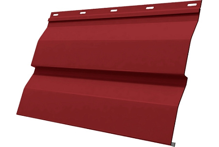 Металлический сайдинг Гранд Лайн / Grand Line профиль Корабельная доска, PE 0.45, PE с пленкой, Ral 3011 (коричнево-красный)