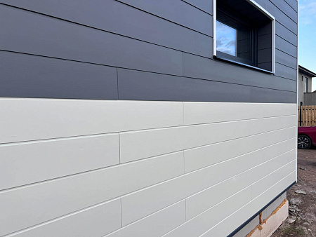 Фиброцементный сайдинг FCSPRO Смус Клик, 3000x190x10 мм, F54 (Пепельный минерал)