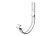 Карнизный крюк короткий Docke STAL ПРЕМИУМ D125, RAL 9010 пломбир Карнизный крюк короткий Docke STAL ПРЕМИУМ D125, RAL 9010 пломбир