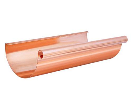 Желоб водосточный D150 Aquasystem, 3 м, медь