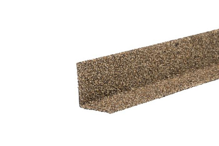 Угол внутренний металлический (50х50х1250 мм) гранулят Технониколь Hauberk, песчаный
