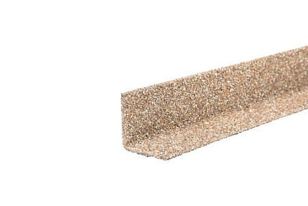 Угол внутренний металлический (50х50х1250 мм) гранулят Технониколь Hauberk, коричнево-бежевый