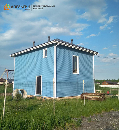 Монтаж фасада сайдингом Docke в д. Лесколово