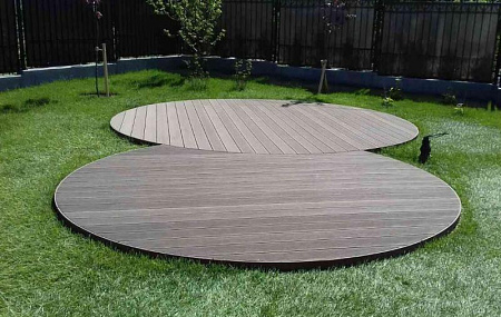 Террасная доска Смарт Terrapol / Террапол ДПК пустотелая c пазом, 4000х130х22 мм, цвет черное дерево