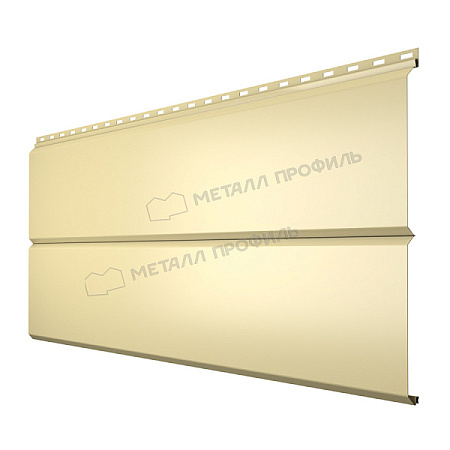 Металлический сайдинг Металл Профиль L брус XL Гладкий, 0.45 PE, RAL 1014 слоновая кость