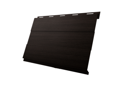 Металлический сайдинг Гранд Лайн / Grand Line профиль Вертикаль проф, Принт Элит 0.45 с пленкой, Кофейное дерево TwinColor