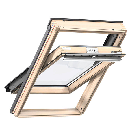Мансардное окно двухкамерное с вентклапаном Velux GLL 1061 FK06, ручка сверху, 66х118