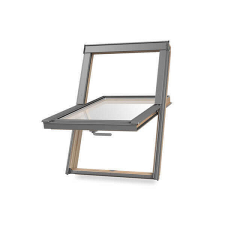 Деревянное двухкамерное мансардное окно с вентклапапном Dakea KAV B1500 F4A, 66x98