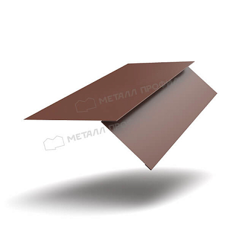 Планка карнизная FASTCLICK MattMP 0.5, 130х80х2000 RAL 8017 коричневый Планка карнизная FASTCLICK MattMP 0.5, 130х80х2000 RAL 8017 коричневый