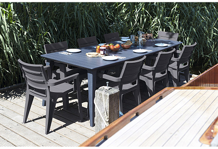 Пластиковый стул Ibiza Allibert (Аллиберт), цвет капучино